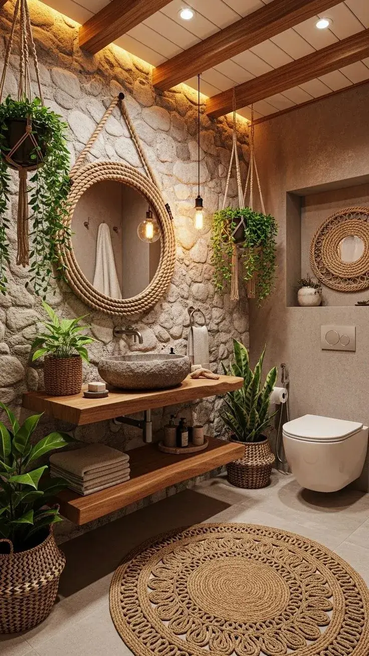 Boho Washroom Design(BWD-1)