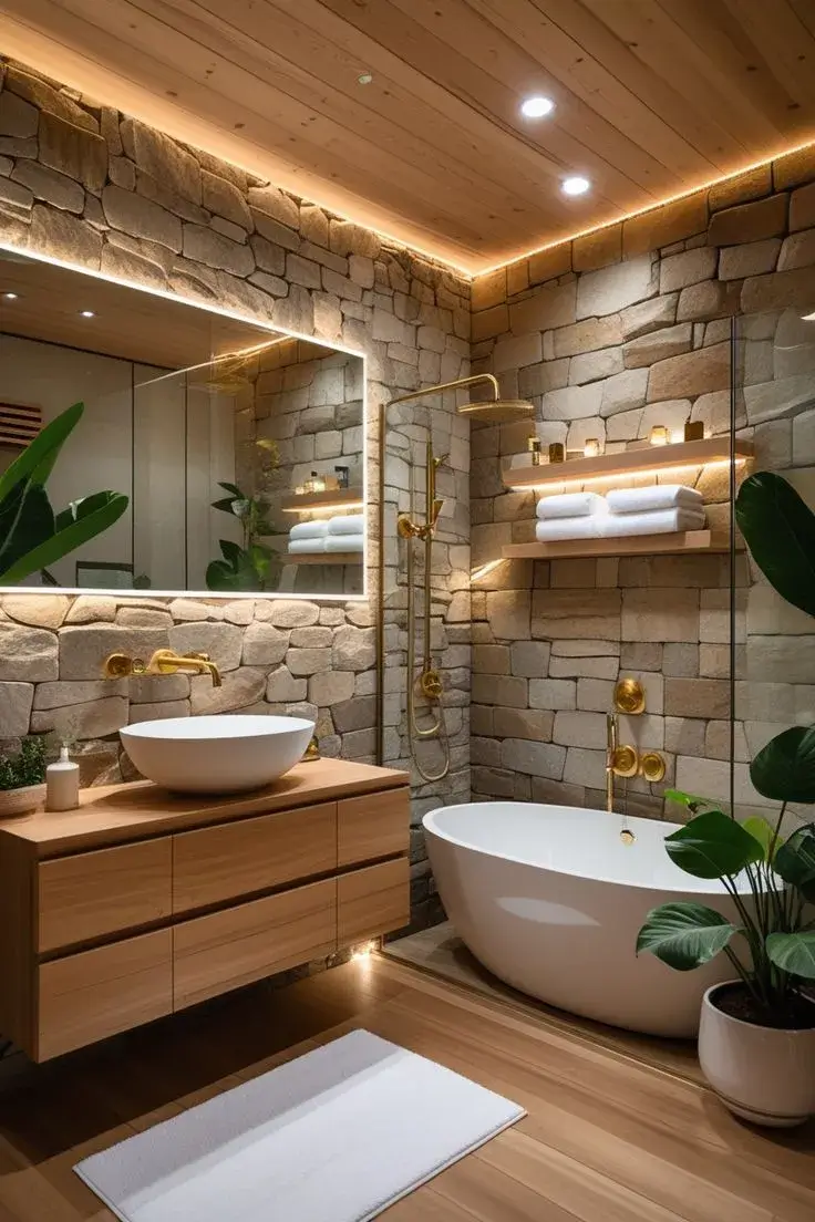 Boho Washroom Design(BWD-5)