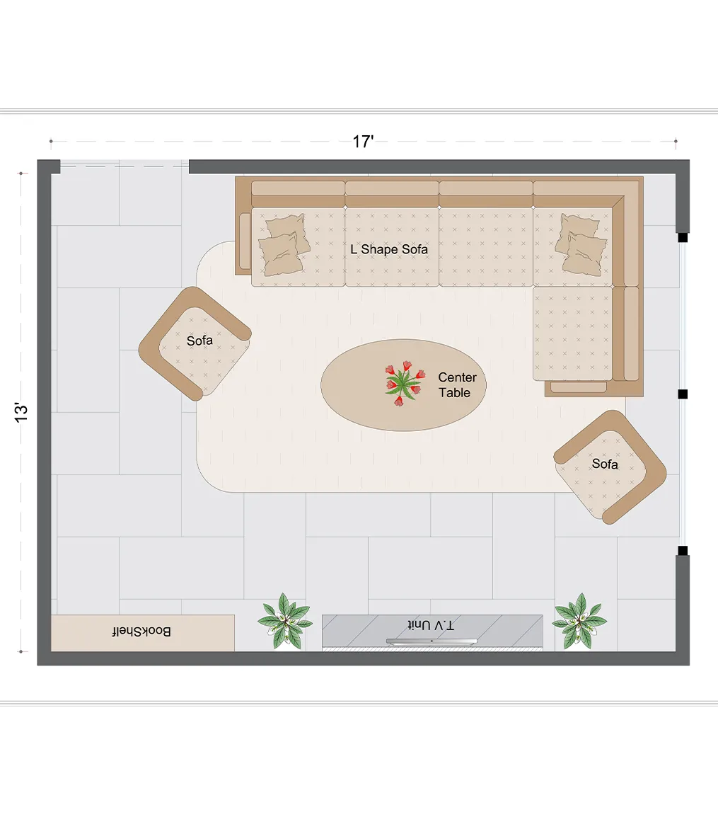 Contemporary Livingroom Layout(CLL-2)