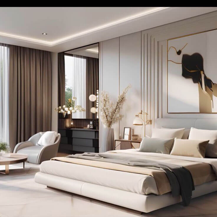 Contemporary Master Bedroom Design(CMBD-6)