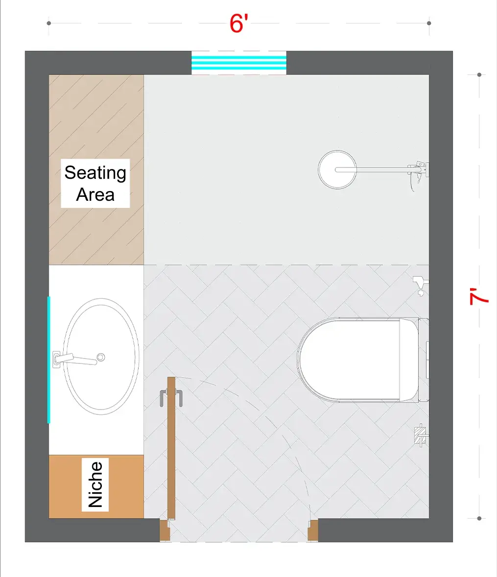 Farmhouse Washroom Layout(FWL-2)