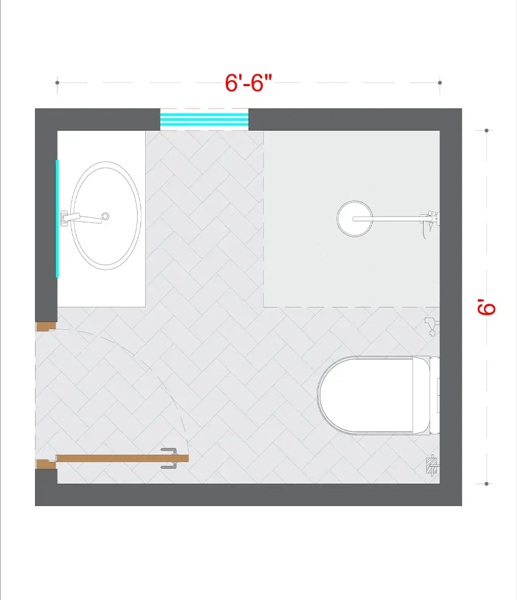 Farmhouse Washroom Layout(FWL-3)