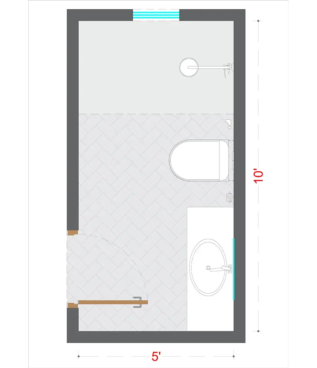 Farmhouse Washroom Layout(FWL-5)