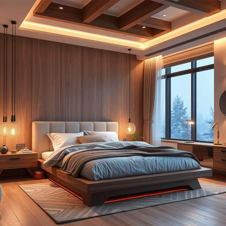 Farmhouse Decor Bedroom Design (FDBD-2)