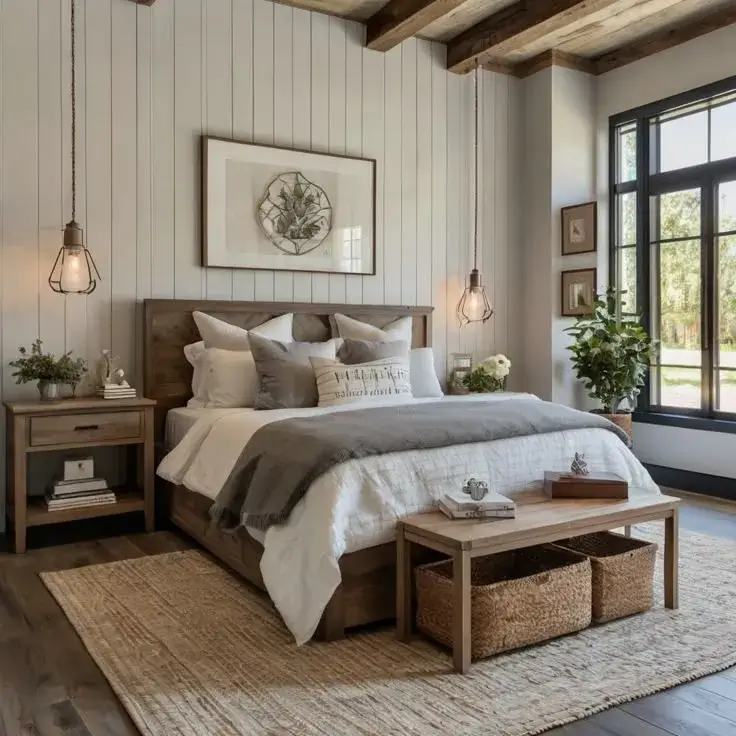 Farmhouse Guest Bedroom Design (FGBD-1)
