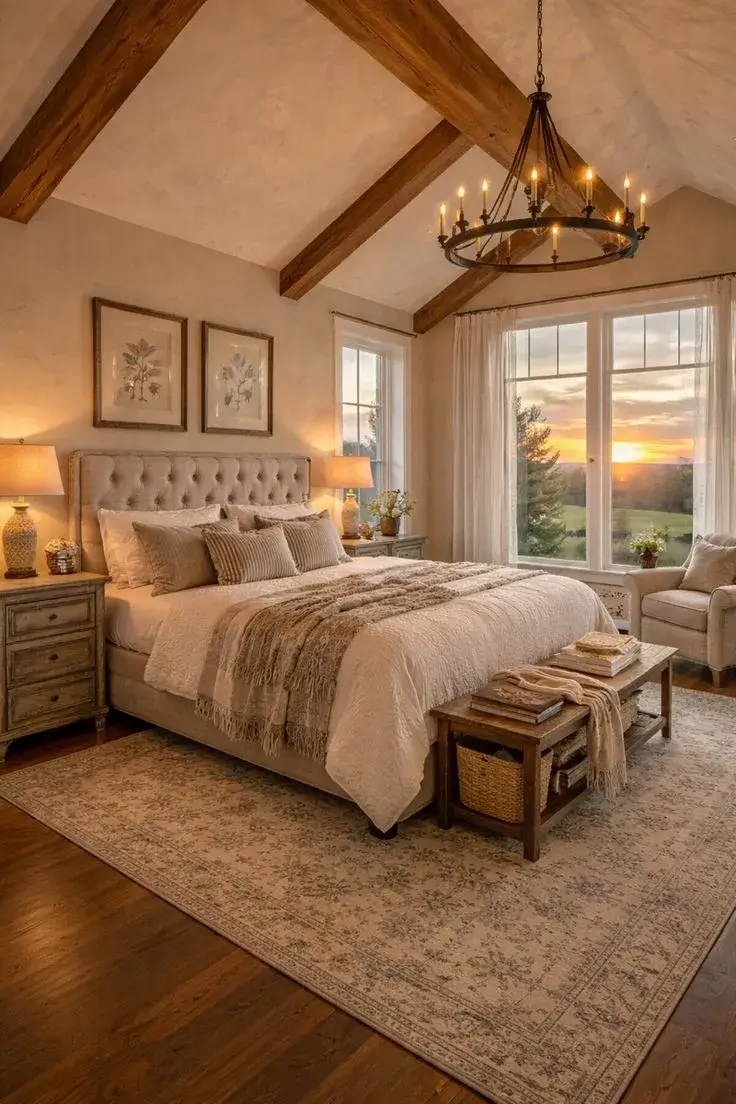 Farmhouse Guest Bedroom Design (FGBD-4)