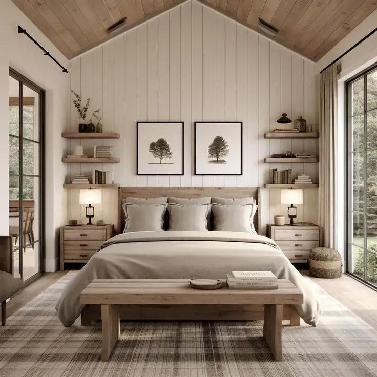 Farmhouse Guest Bedroom Design (FGBD-5)