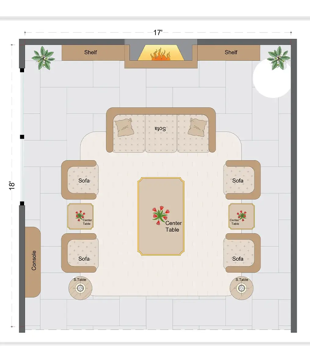 Farmhouse Livingroom Layout(FLL-2)