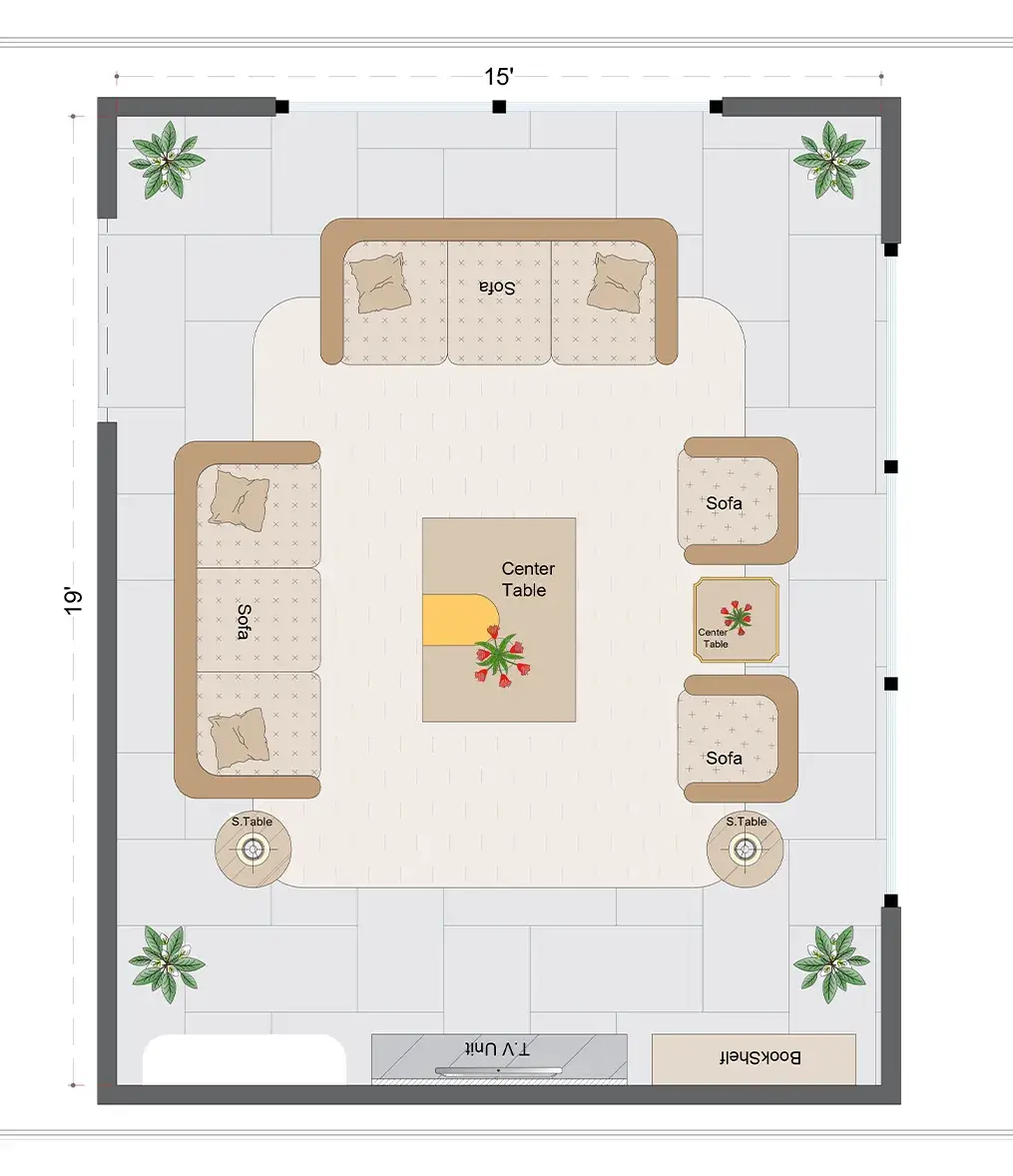 Farmhouse Livingroom Layout(FLL-3)