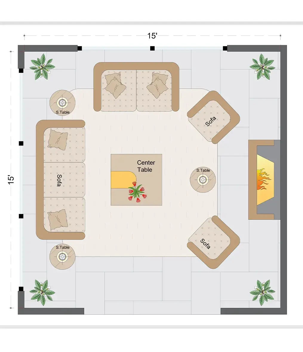 Farmhouse Livingroom Layout(FLL-5)