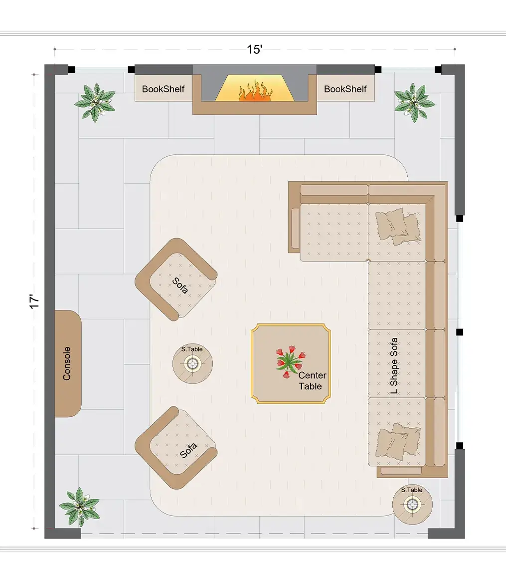 Farmhouse Livingroom Layout(FLL-6)