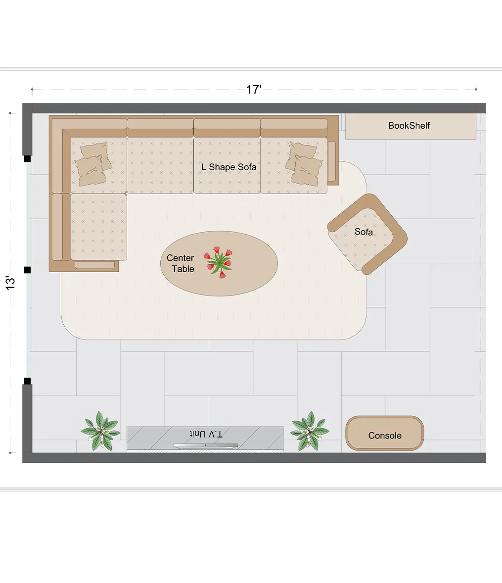 Industrial Livingroom Layout(ILL-2)