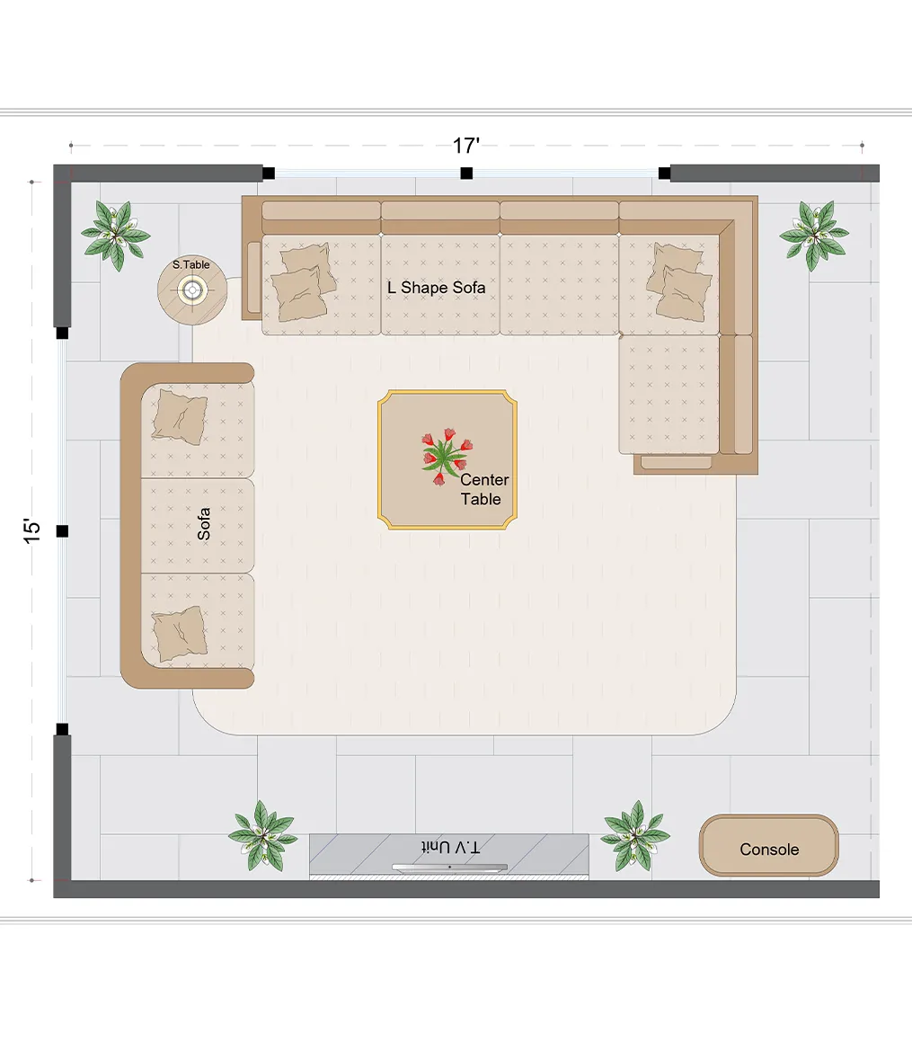 Industrial Livingroom Layout(ILL-5)