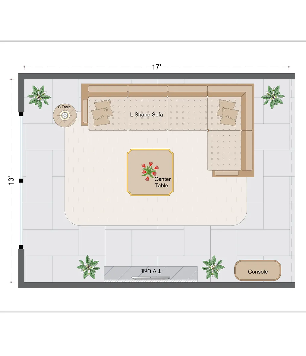 Industrial Livingroom Layout(ILL-6)