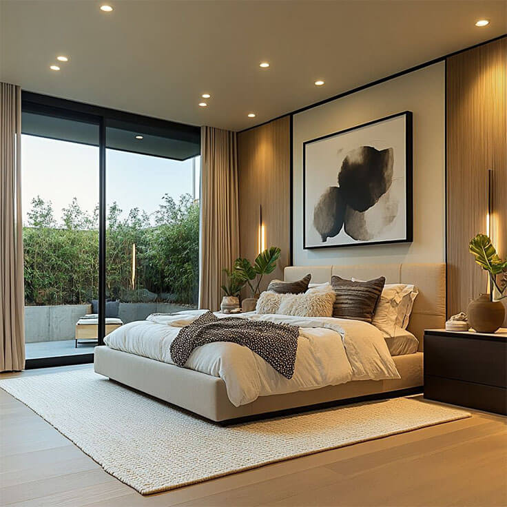 Mid-Century Modern Bedroom Design(MCMBD-1)