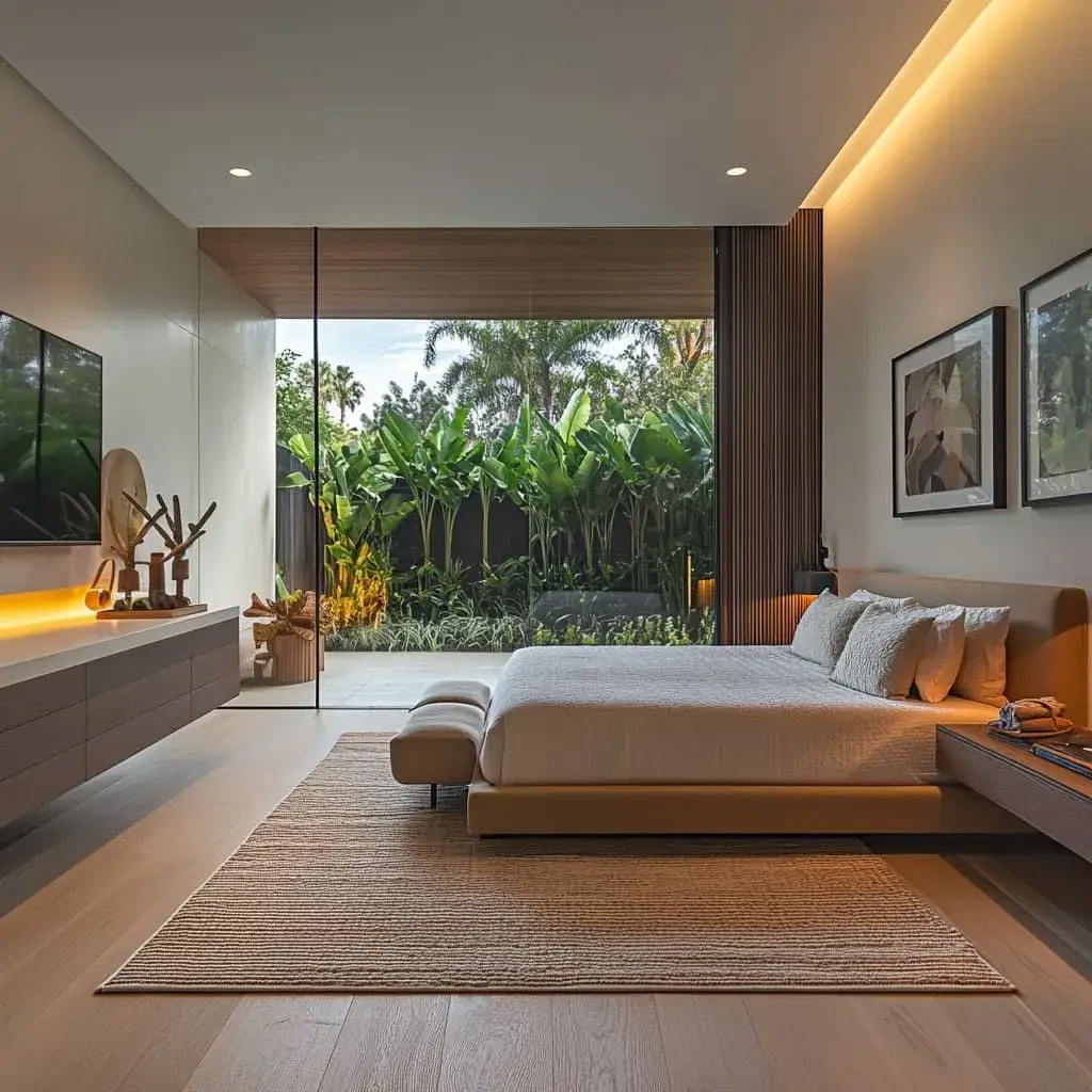 Mid-Century Guest Bedroom Design (MCGBD-1)
