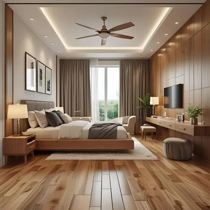 Mid-Century Guest Bedroom Design (MCGBD-5)