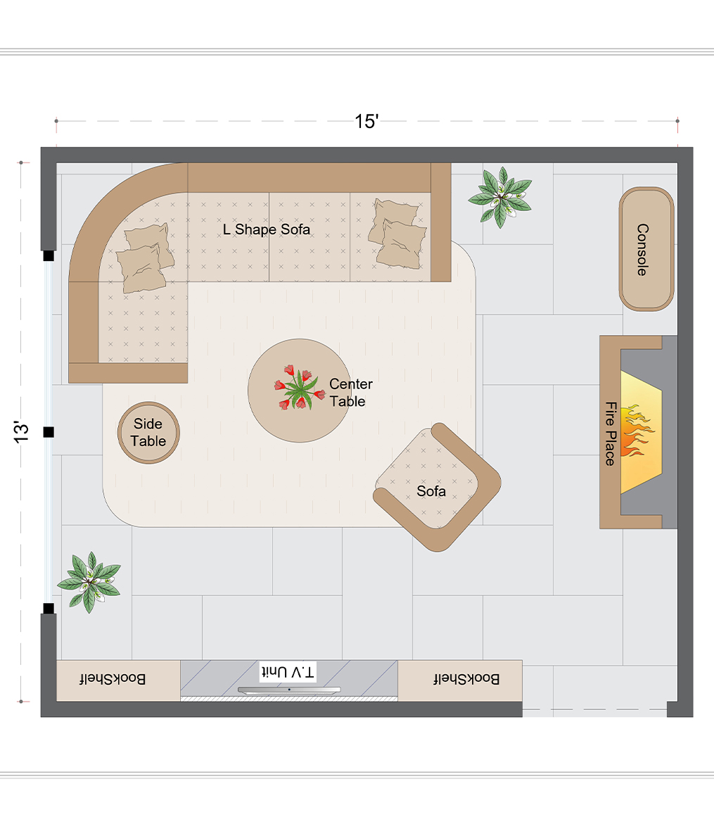 Mid-Century Livingroom Layout(MLL-1)