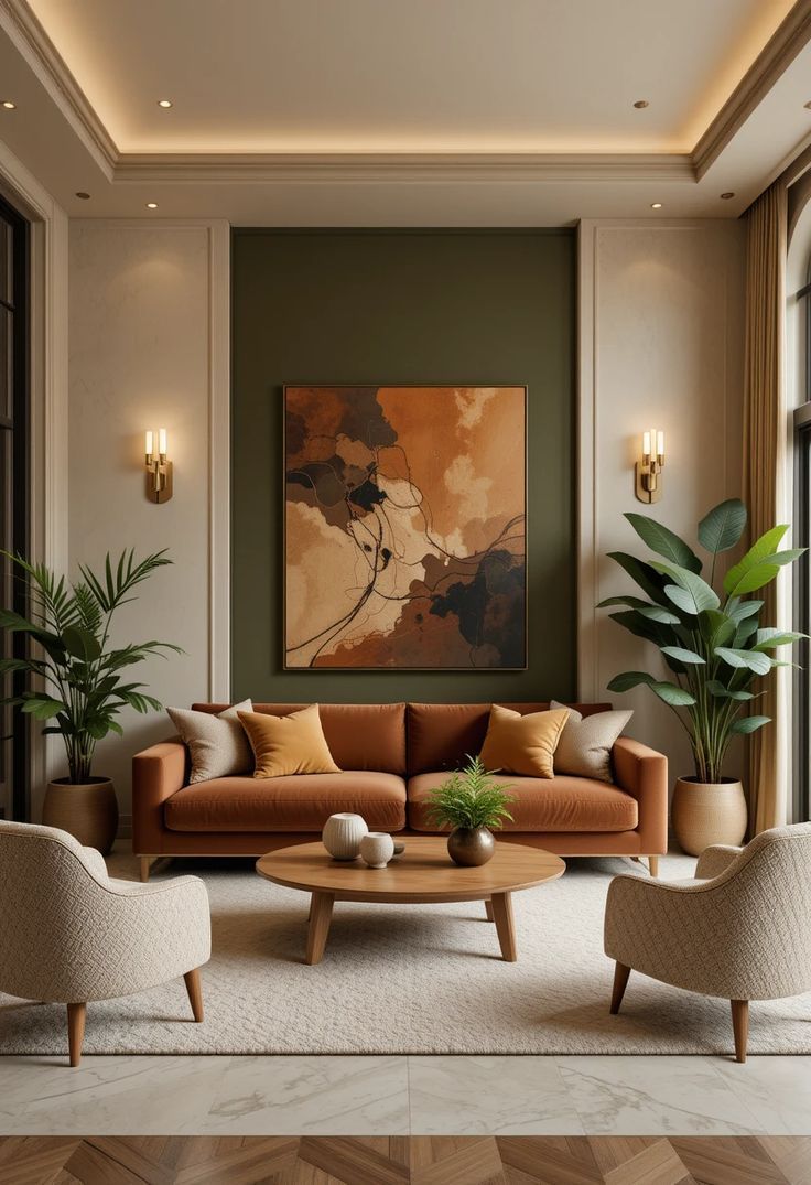 Mid-Century Livingroom Design(MLD-5)