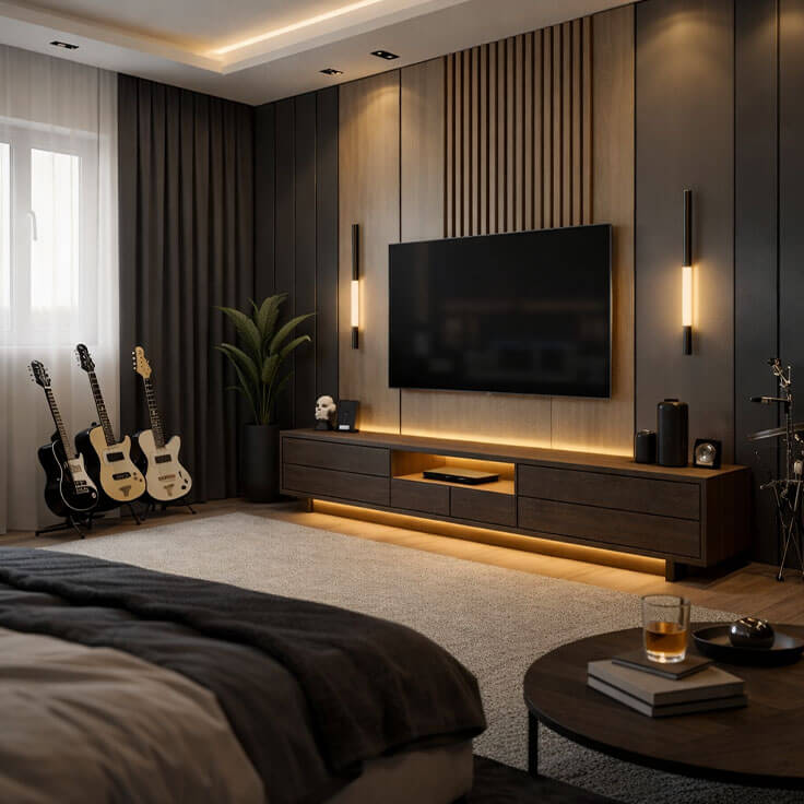 Mid-Century Master Bedroom Design(MCMBD-3-1)