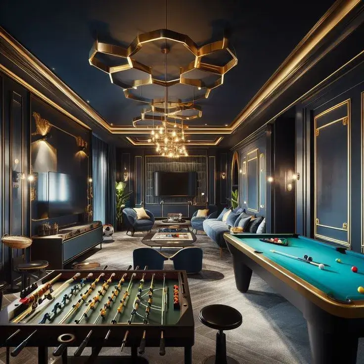 Modern Basement Lounge Design (MBLD-3)