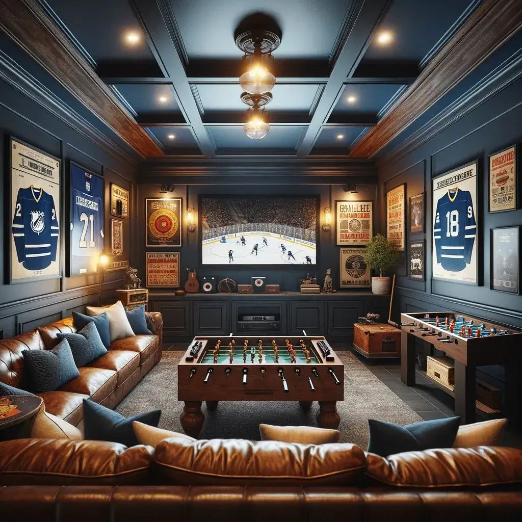 Modern Basement Lounge Design (MBLL-4)