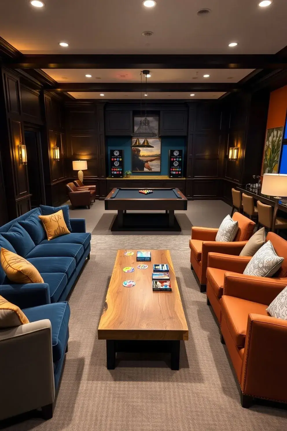 Modern Basement Lounge Design (MBLD-5)