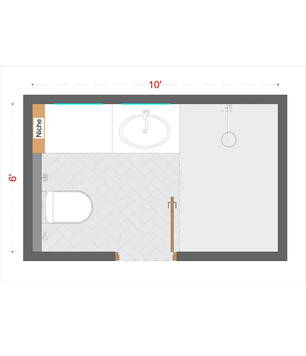 Modern Washroom Layout(MWL-2)