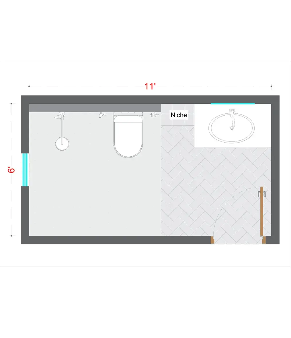 Modern Washroom Layout(MWL-5)