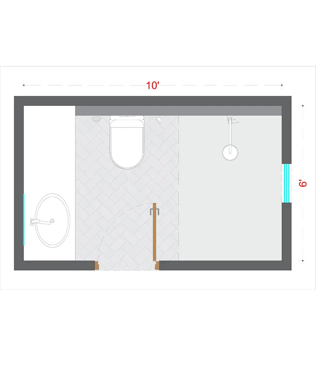 Modern Washroom Layout(MWL-6)