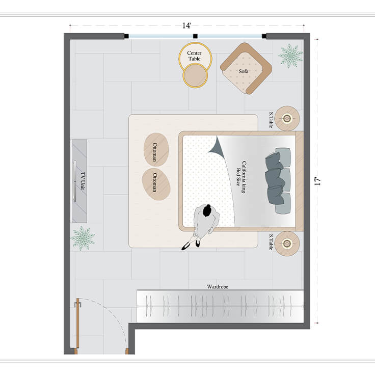 Modern Bedroom Layout(MBL-5)