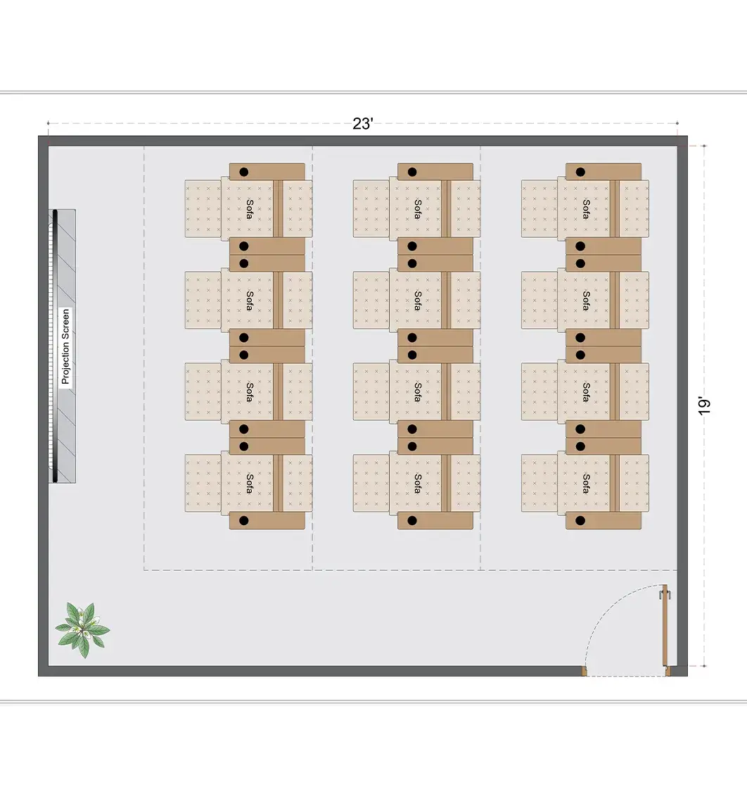 Modern Home Theaters Room Layout (MHTRL-3)