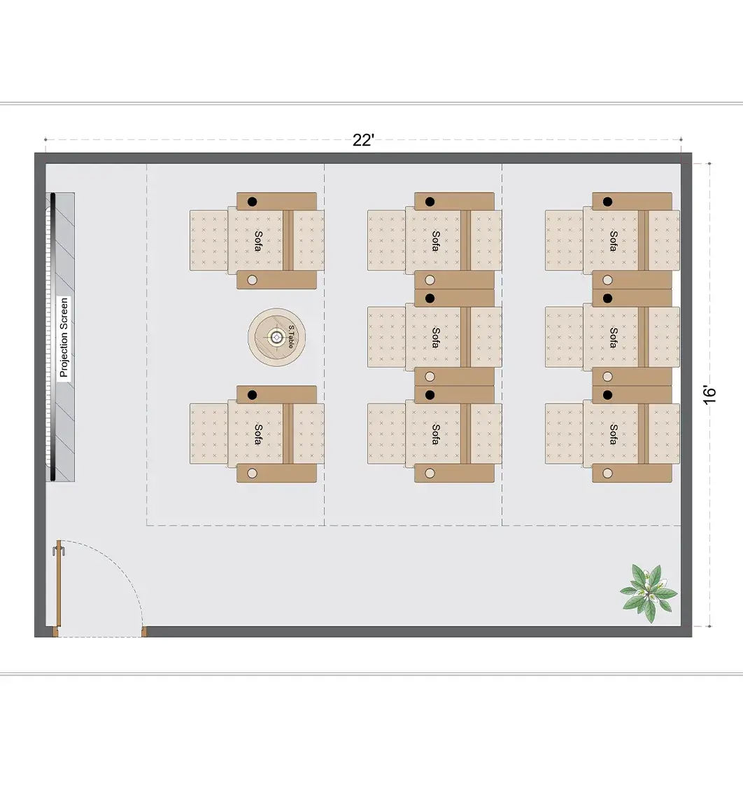 Modern Home Theaters Room Layout (MHTRL-5)