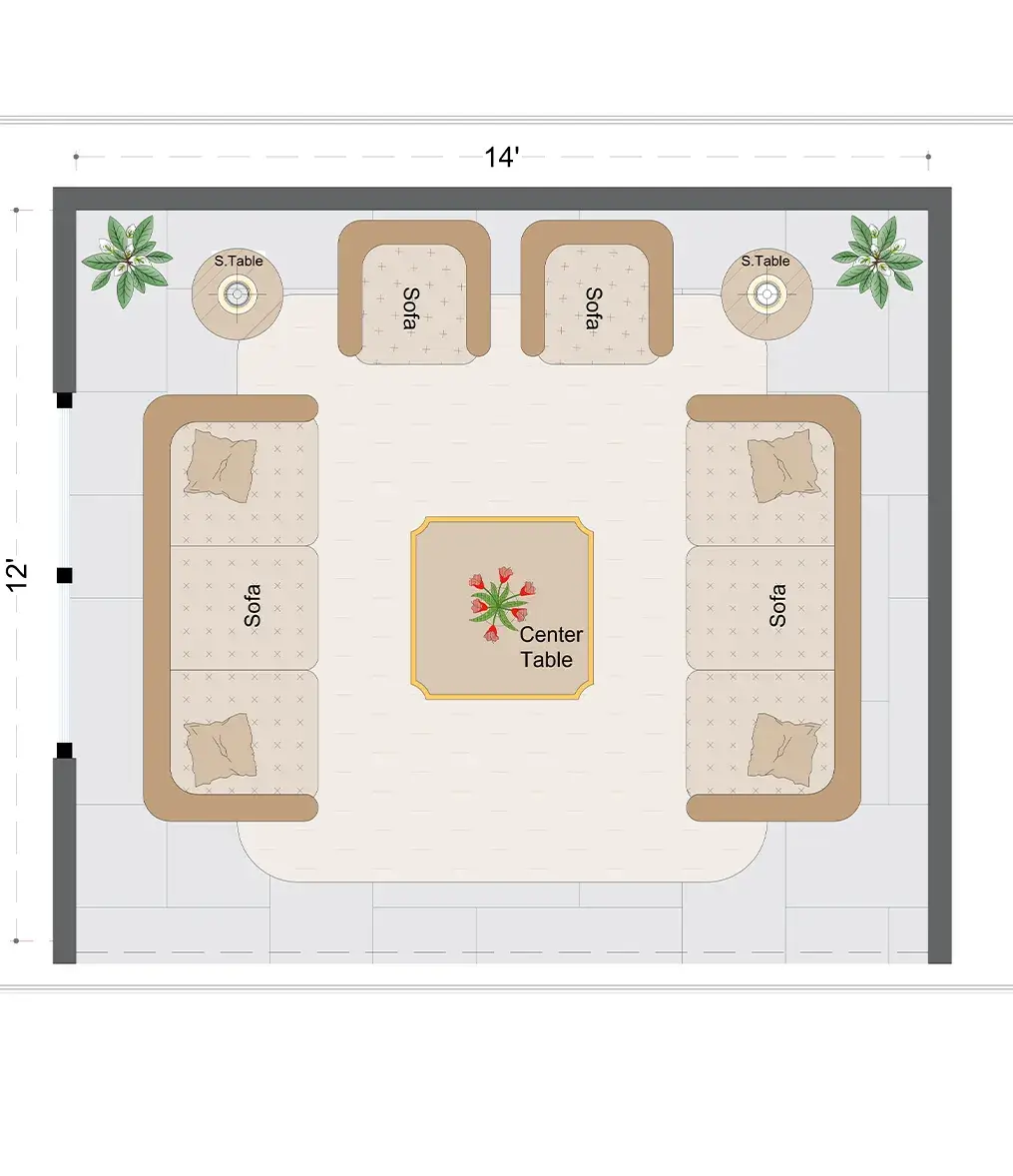 Modern Livingroom Layout(MLL-5)