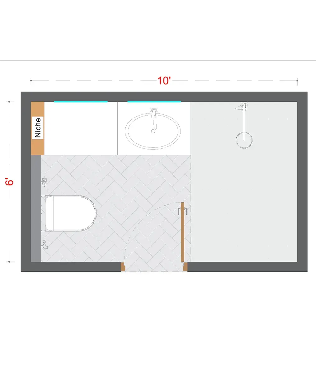 Rustic Washroom Layout(RWL-1)