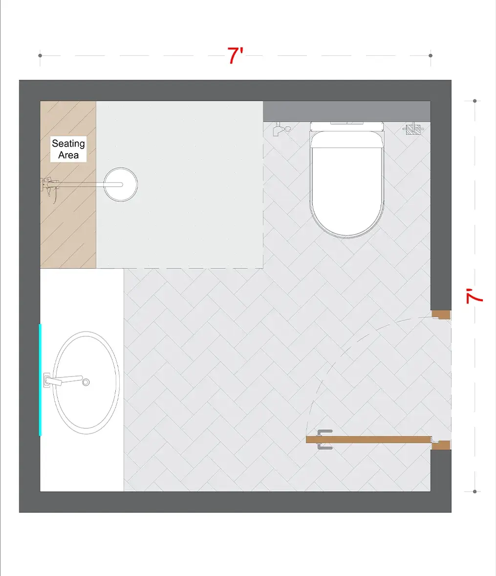 Rustic Washroom Layout(RWL-2)