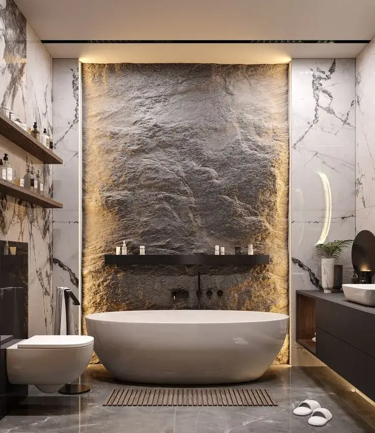 Rustic Washroom Design(RWD-6)