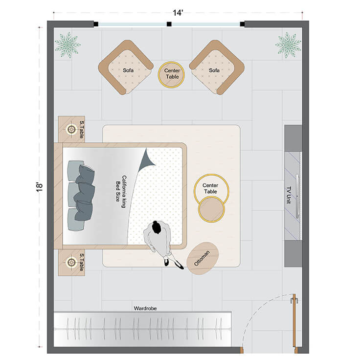 Rustic Bedroom Layout(RBL-6)