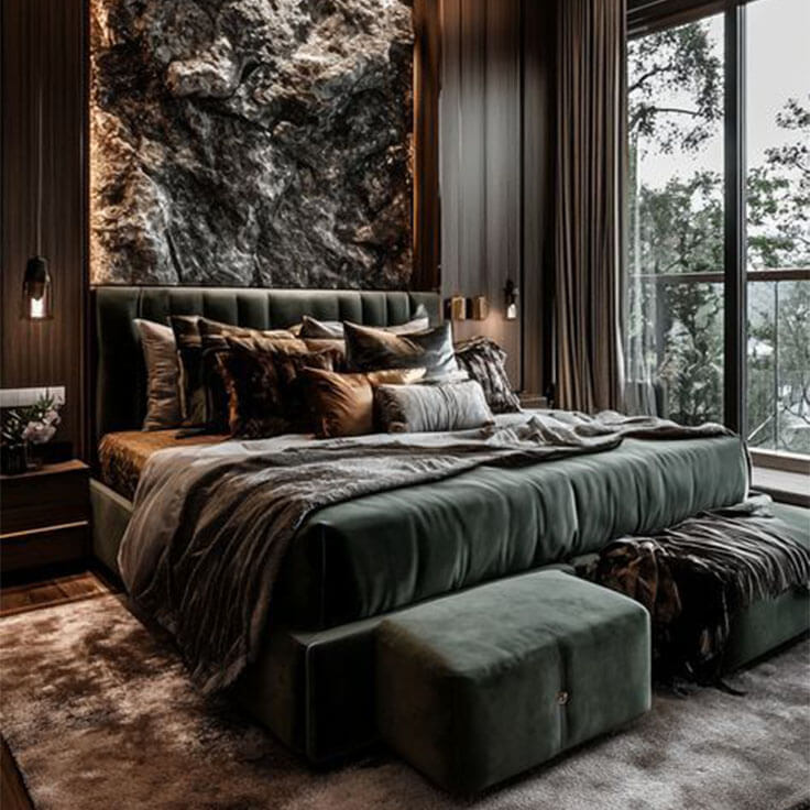 Rustic Master Bedroom Design(RMBD-3)