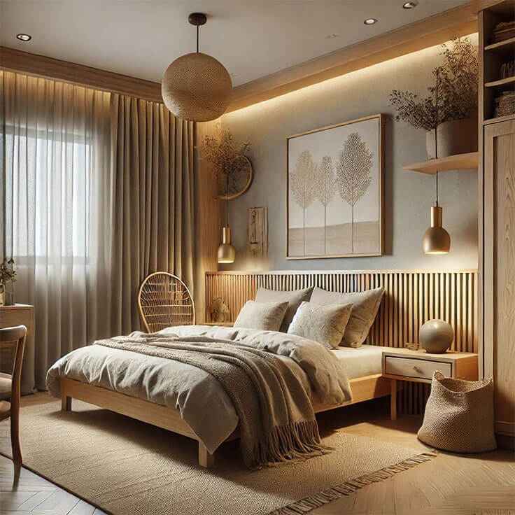 Scandinavian Master Bedroom Design(SMBD-1)